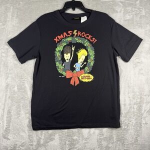 Beavis And Butthead Mens T-shirt Size‎ Medium Xmas Rocks Christmas